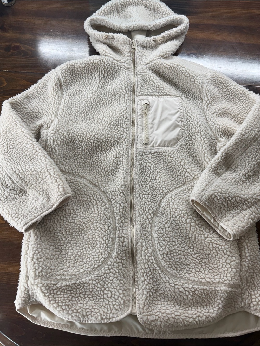 Cozy Cream Sherpa Hooded Jacket